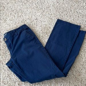 Blue chino pants-slim bootcut